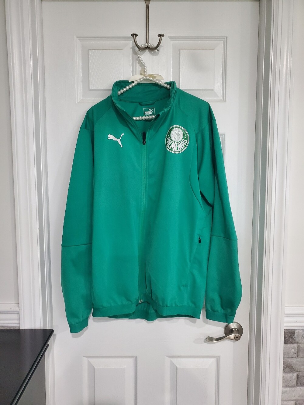 Puma Emerald Green Palmeiras Zip Stadium Jacket